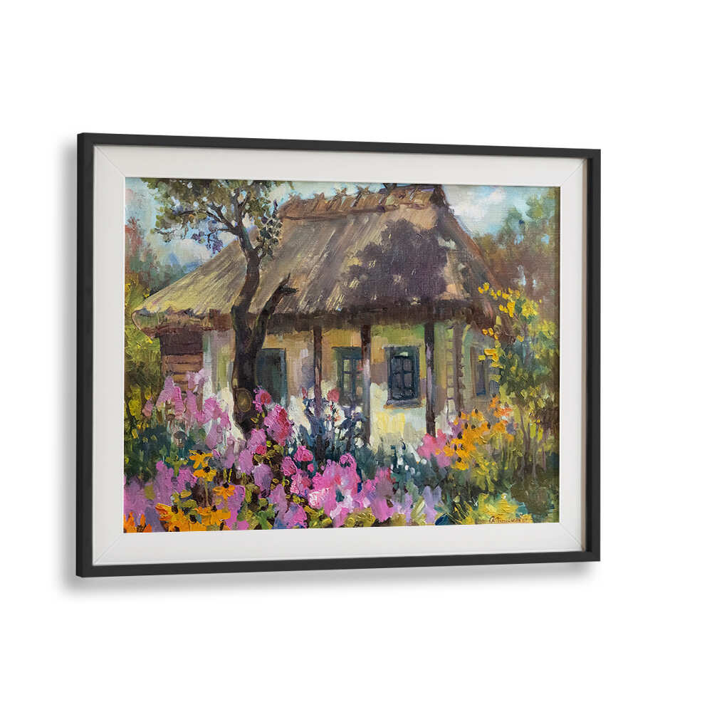 INDIAN HUT ,INDIAN ART PAINTINGS