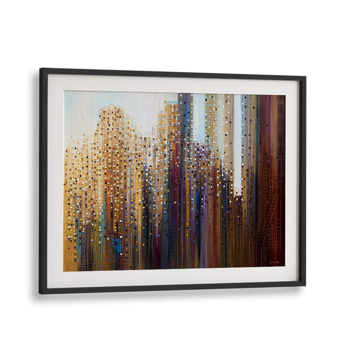 URBAN SKYLINE , MODERN IMPRESSIONISM PAINTINGS