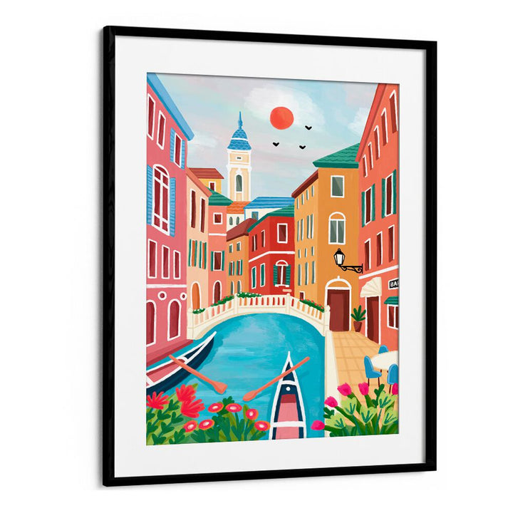 VENICE CANAL SUNRISE STROLL , TRAVEL POSTERS