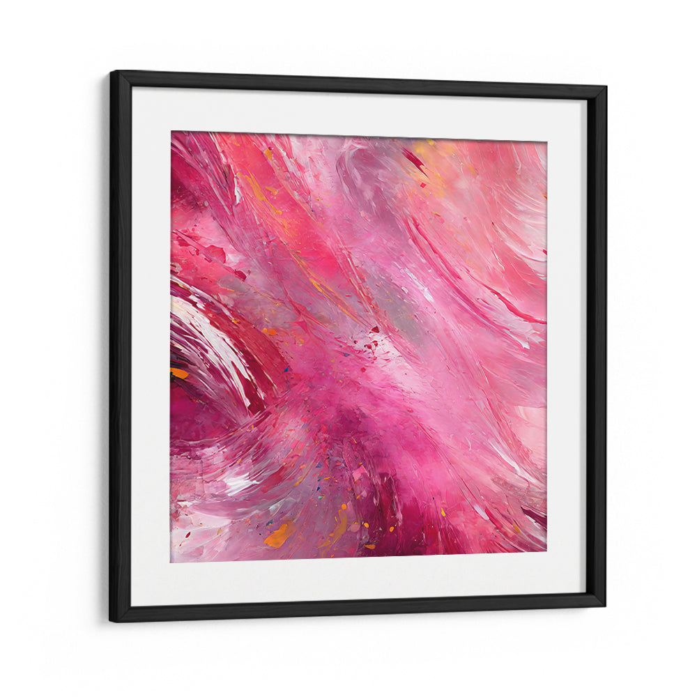VIBRANT ABSTRACT WITH BOLD PINK, ABSTRACT PAINTINGS transform any space with dynamic colors and captivating design.