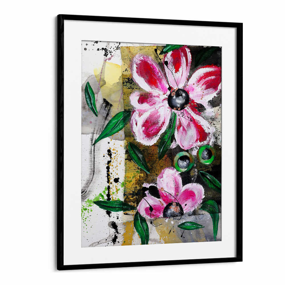 VIBRANT PETAL DANCE , FLORAL FLOWER PAINTINGS