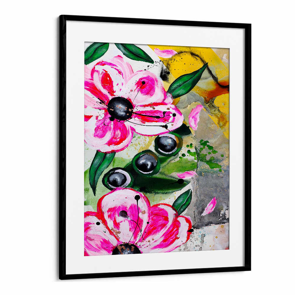VIBRANT PINK FLOWERS BT , FLORAL FLOWER PAINTINGS