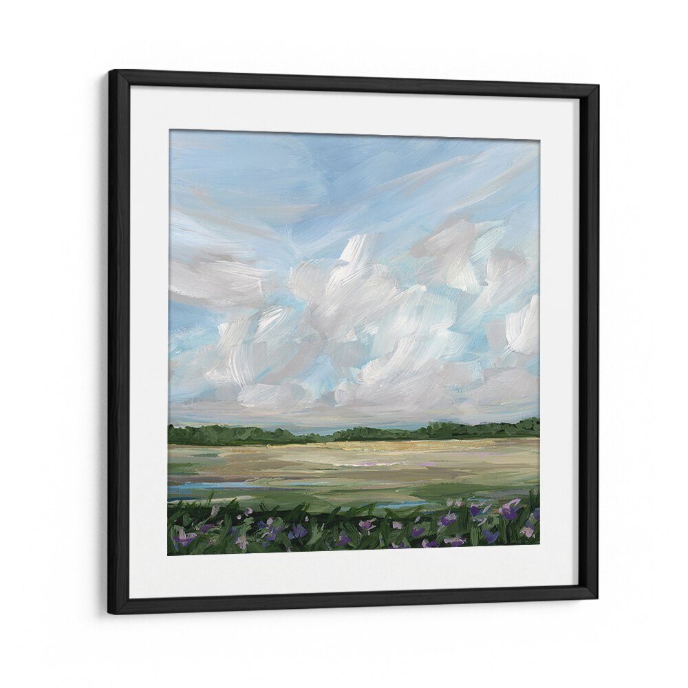 Discover the enchanting landscape painting, WIND & WILDFLOWERS, capturing nature's beauty and vibrant blooms.