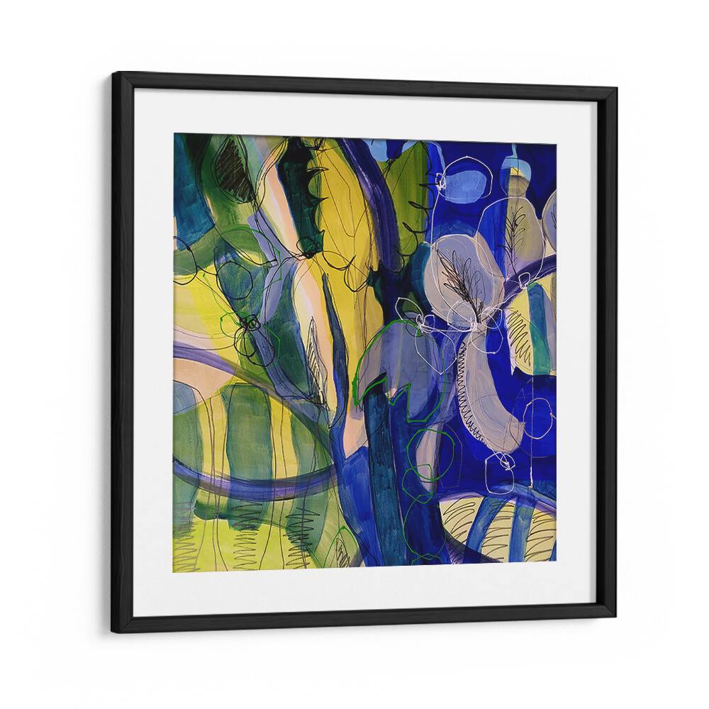 Vibrant WATER FLOWERS V, ABSTRACT PAINTINGS, showcasing artistic elegance perfect for any modern space.