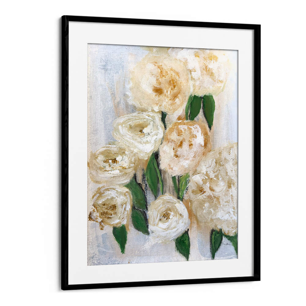 WHITE WHISPER , FLORAL FLOWER PAINTINGS