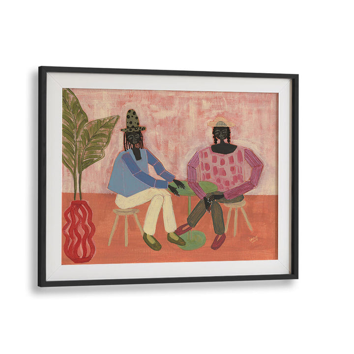 WITH A FRIEND , PORTRAITS & FIGURATIVE ILLUSTRATIONS