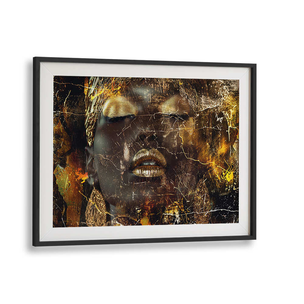 WOMAN ART ILLUSTRATION III , AFRICAN ART PAINTINGS