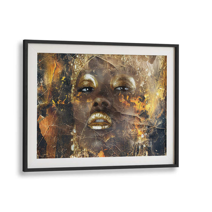 WOMAN ART ILLUSTRATION IV , AFRICAN ART PAINTINGS