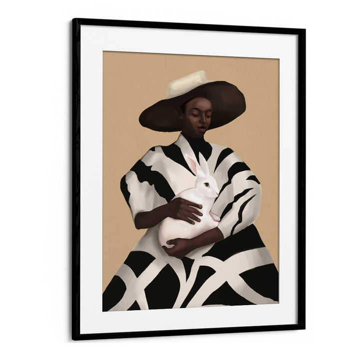 WOMAN IN STRIPES, SURREAL ART PRINTS