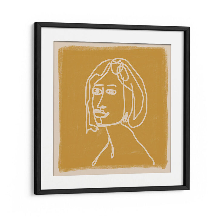 WOMAN IN GOLDS , LINE ART PAINTINGS
