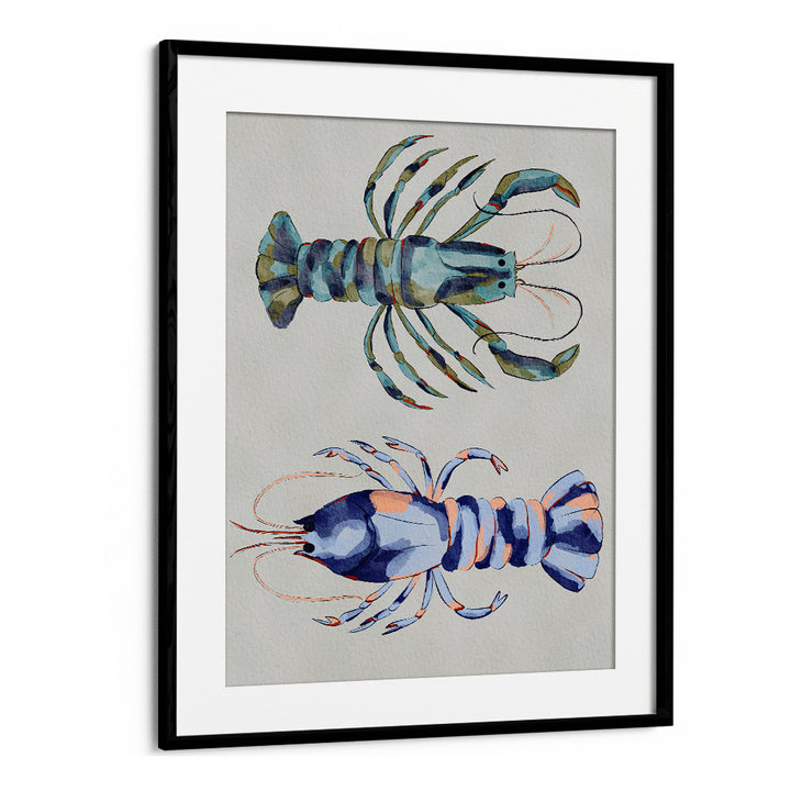 BLUE LOBSTERS WATERCOLOR