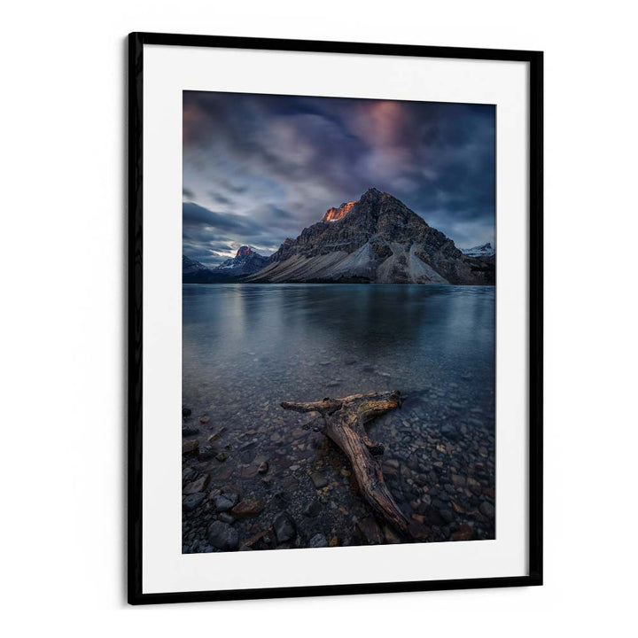 A CLOUDY DAY IN BOW LAKE BY MICHAEL ZHENG , LANDSCAPE PHOTO PRINTS