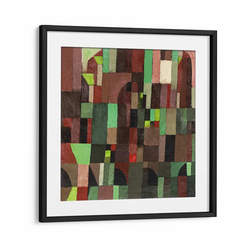 RED AND GREEN ARCHITECTURE (1922) BY PAUL KLEE, PAUL KLEE PAINTINGS