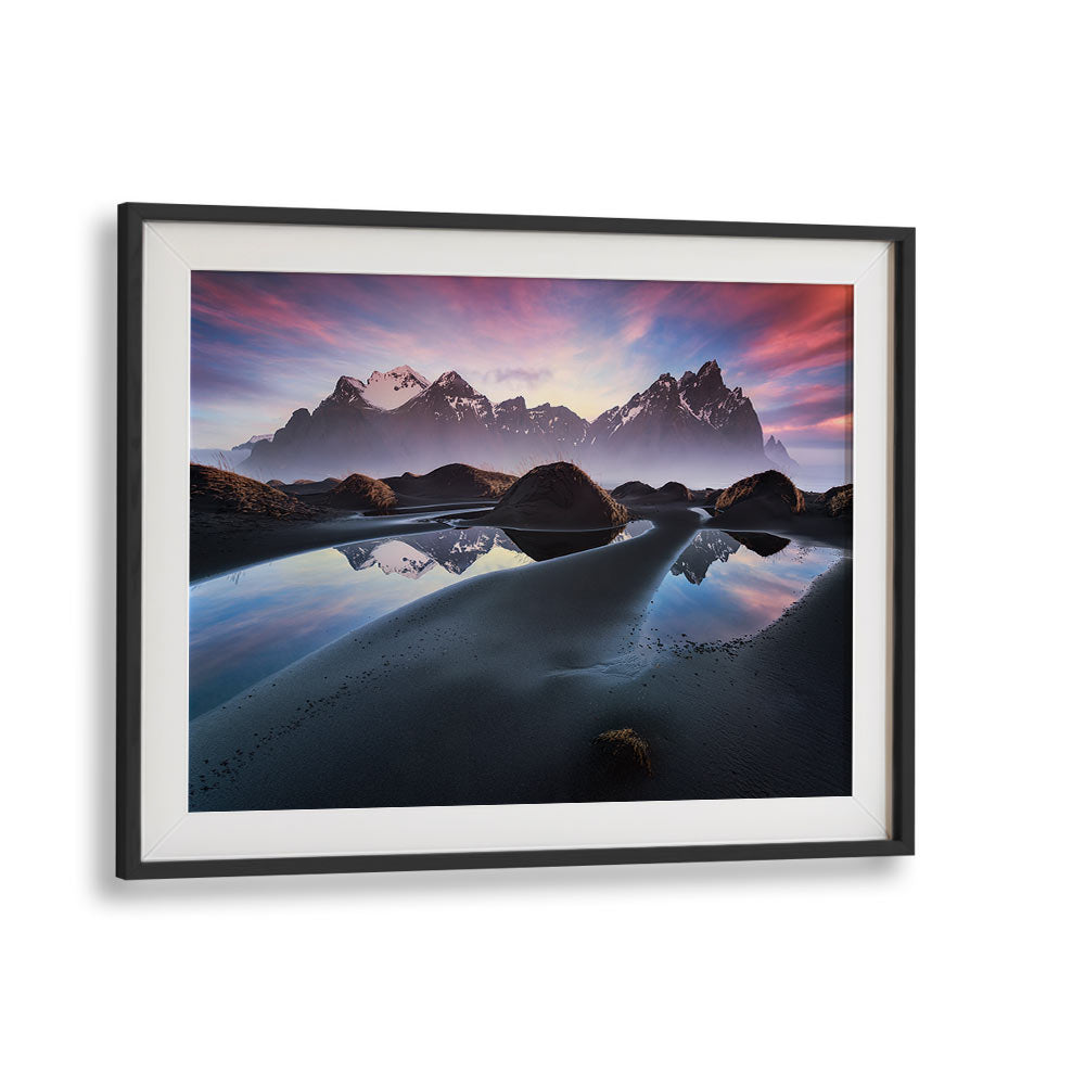 GLOWING VESTRAHORN BY STEFAN HEFELE , LANDSCAPE PHOTO PRINTS