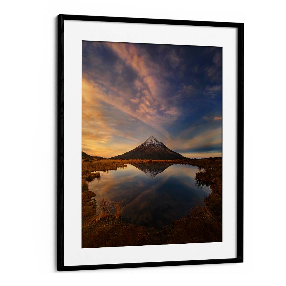 MOUNT TARANAKI WINTER SUNRISE , LANDSCAPE PHOTO PRINTS