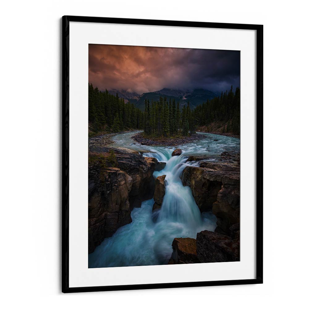 SUNWAPTA FALLS , LANDSCAPE PHOTO PRINTS , LANDSCAPE PHOTOGRAPHY