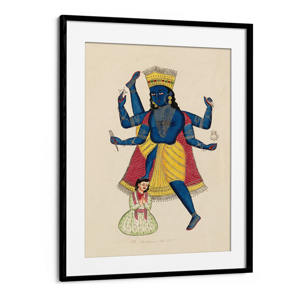 VISHNU AS VAMANA , INDIAN ART PAINTINGS