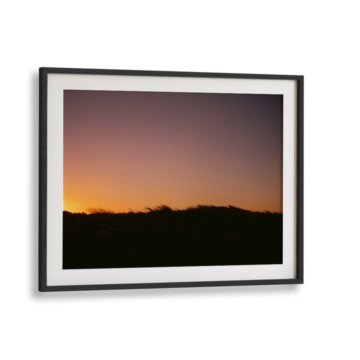 DUNE GRASS SUNSET HORIZONTAL , LANDSCAPE PHOTO PRINTS