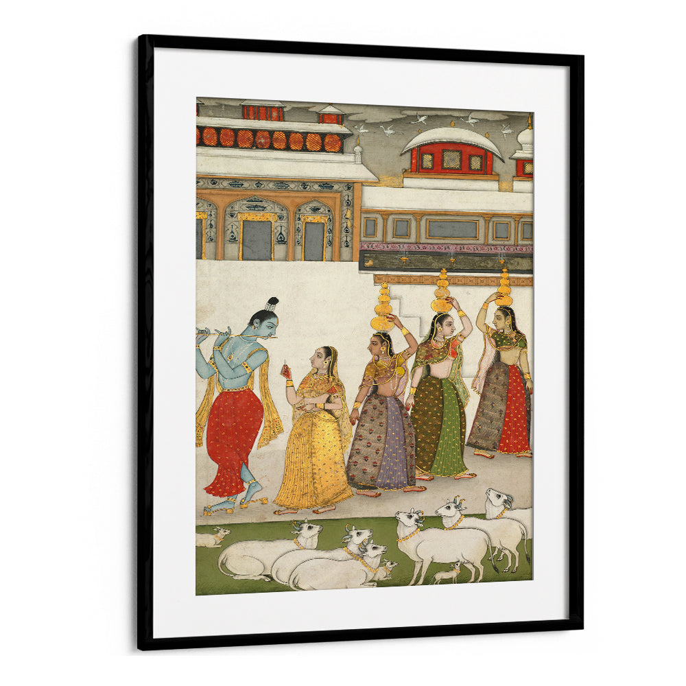 KRISHNA , INDIAN ART PAINTINGS