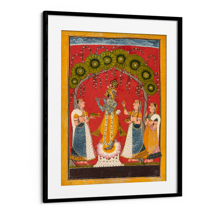 KRISHNA FLUTING FOLIO , INDIAN ART PAINTINGS