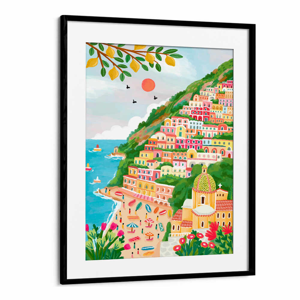SUMMER IN POSITANO , TRAVEL POSTERS