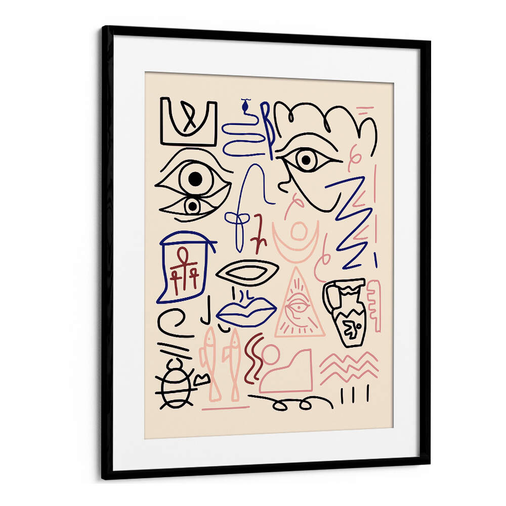 LINE ART CAVE DRAWING