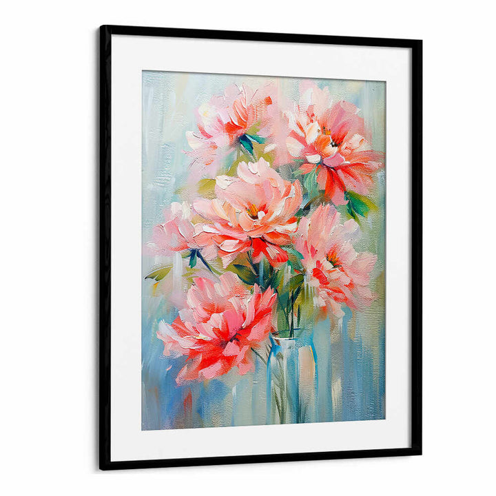 EVERGREEN GREEN PAINTERLY FLORALS V ,FLORAL FLOWER PAINTINGS