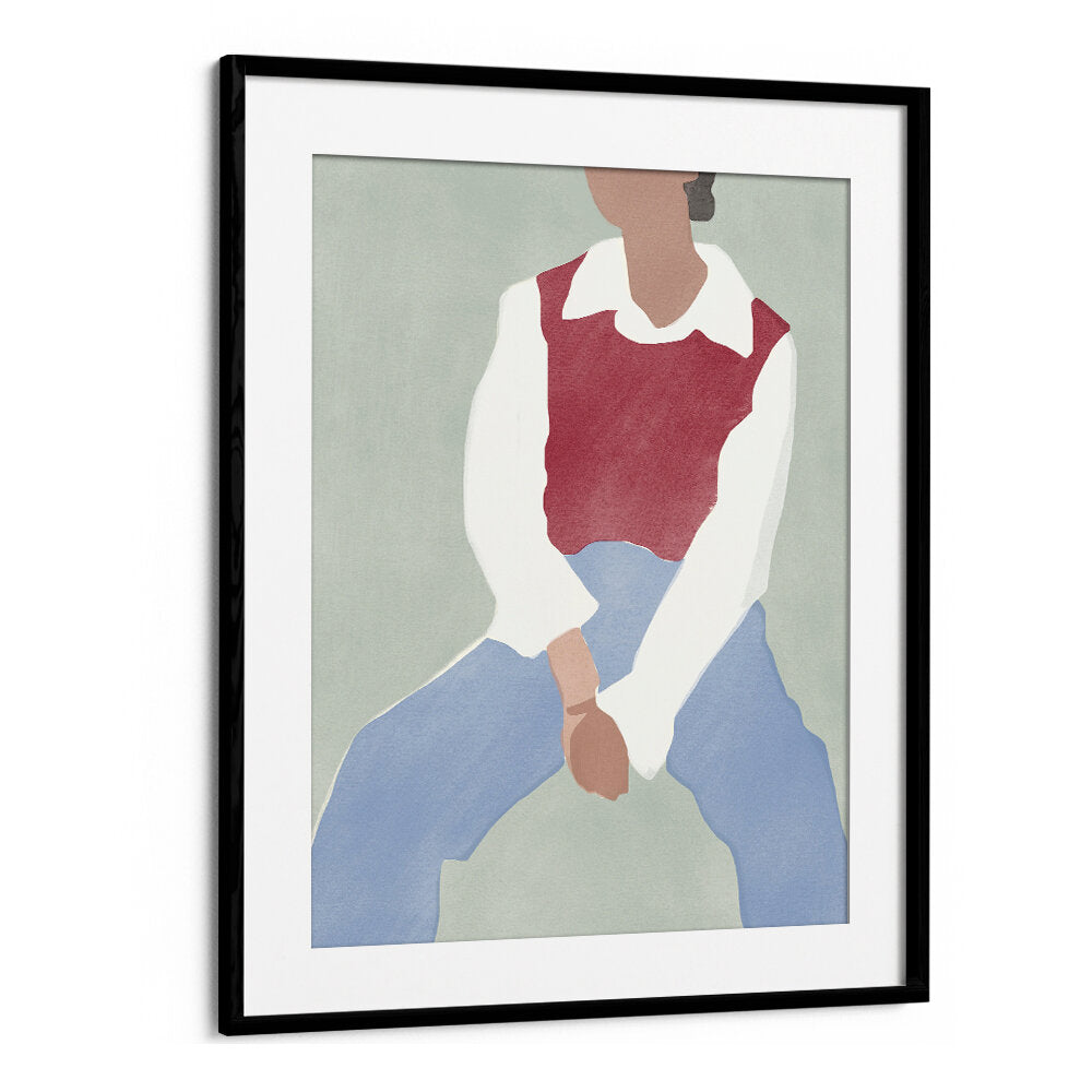 ABSTRACT FIGURE IN CASUAL ATTIRE , FASHION POSTERS