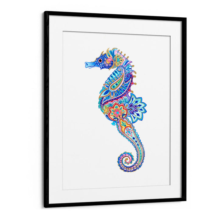FLORAL SEAHORSE DREAM , BEACH PAINTINGS