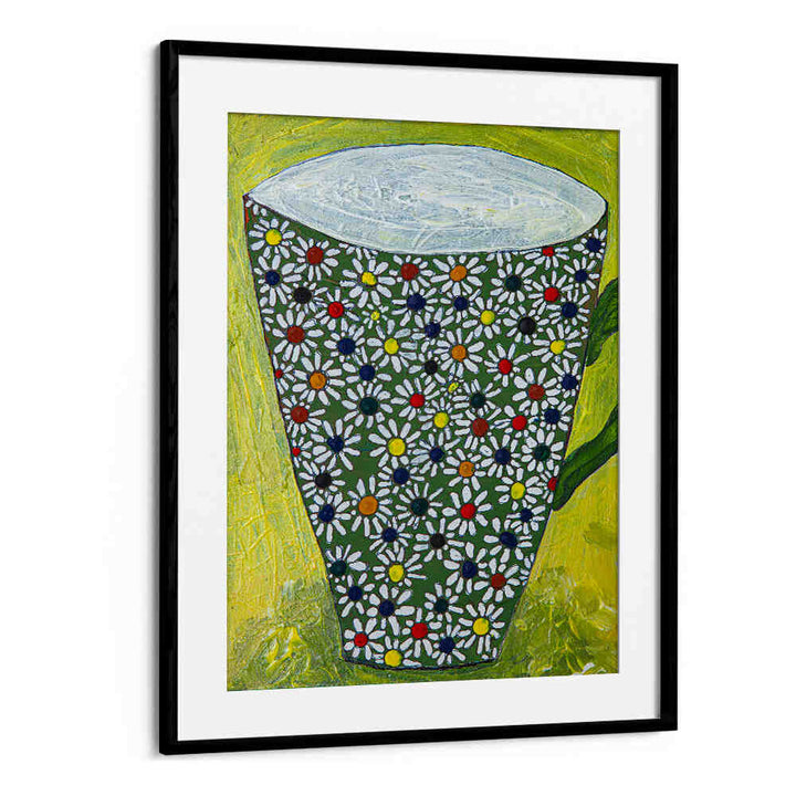 Brightly colored Mug with Flowers, Kitchen Posters enhance your kitchen's charm and creativity. Perfect for any culinary space!