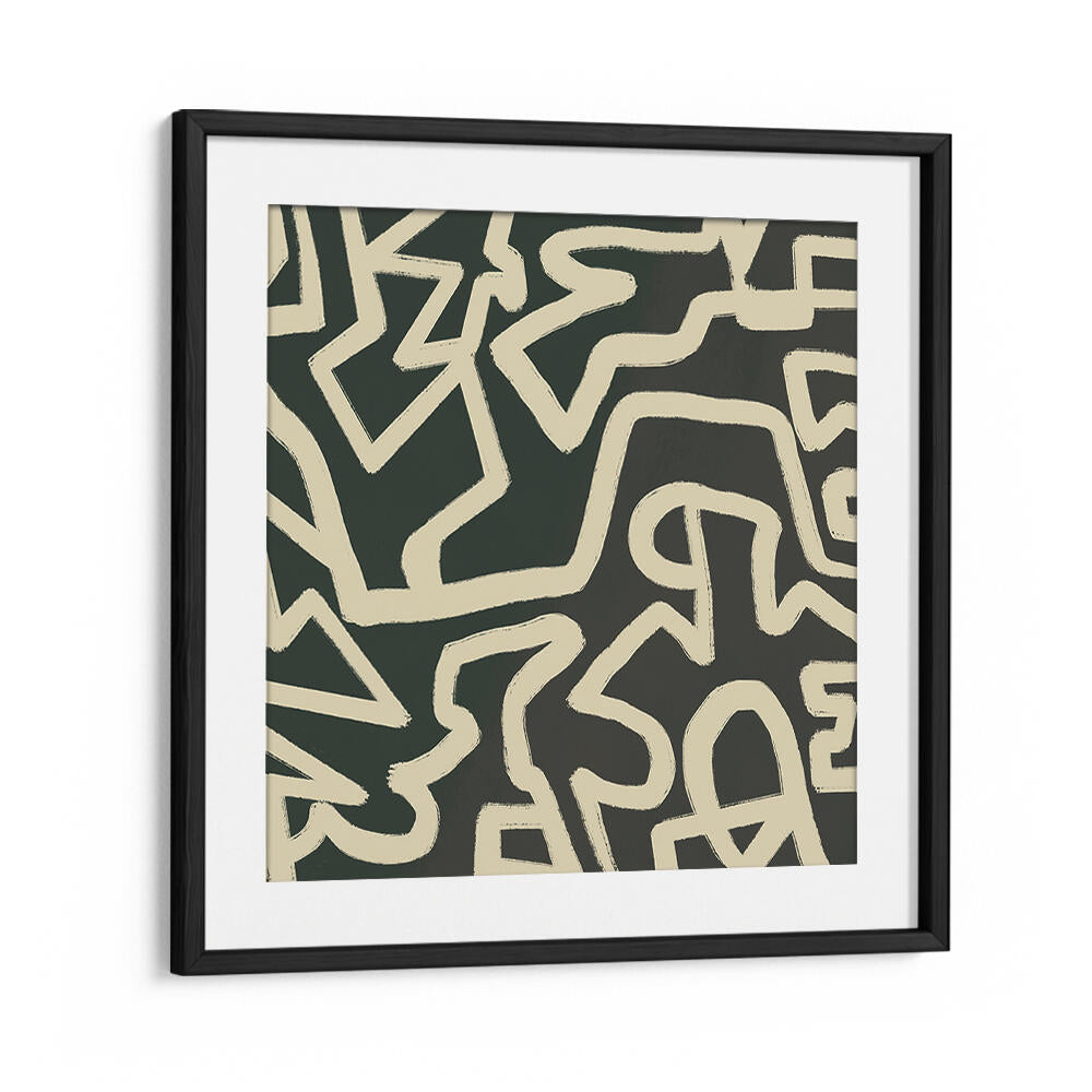 ABSTRACT LINE ART MAZE PATTERN , ABSTRACT PAINTINGS