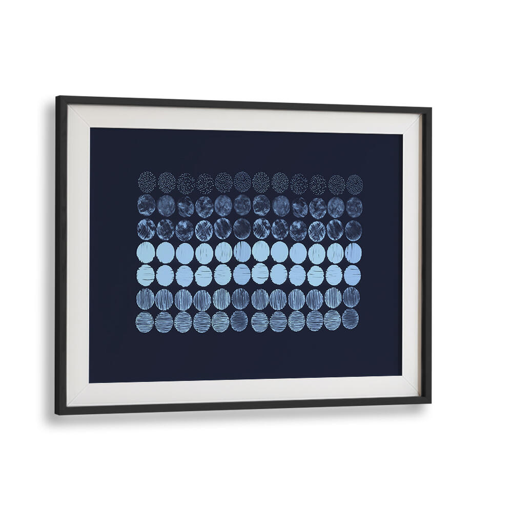 Meditation Circles Blue, abstract paintings featuring serene blue tones and gradients, perfect for tranquil spaces.