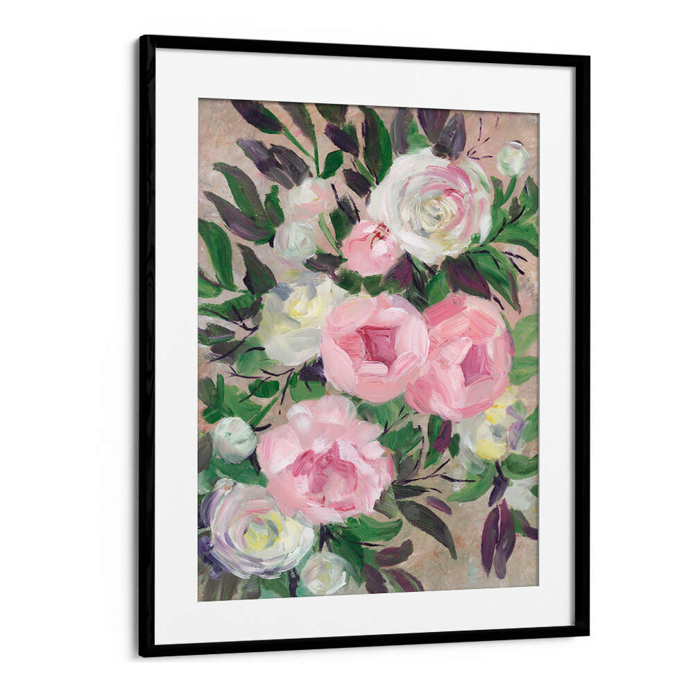 ZOYE PAINTERLY BOUQUET , FLORAL FLOWER PAINTINGS