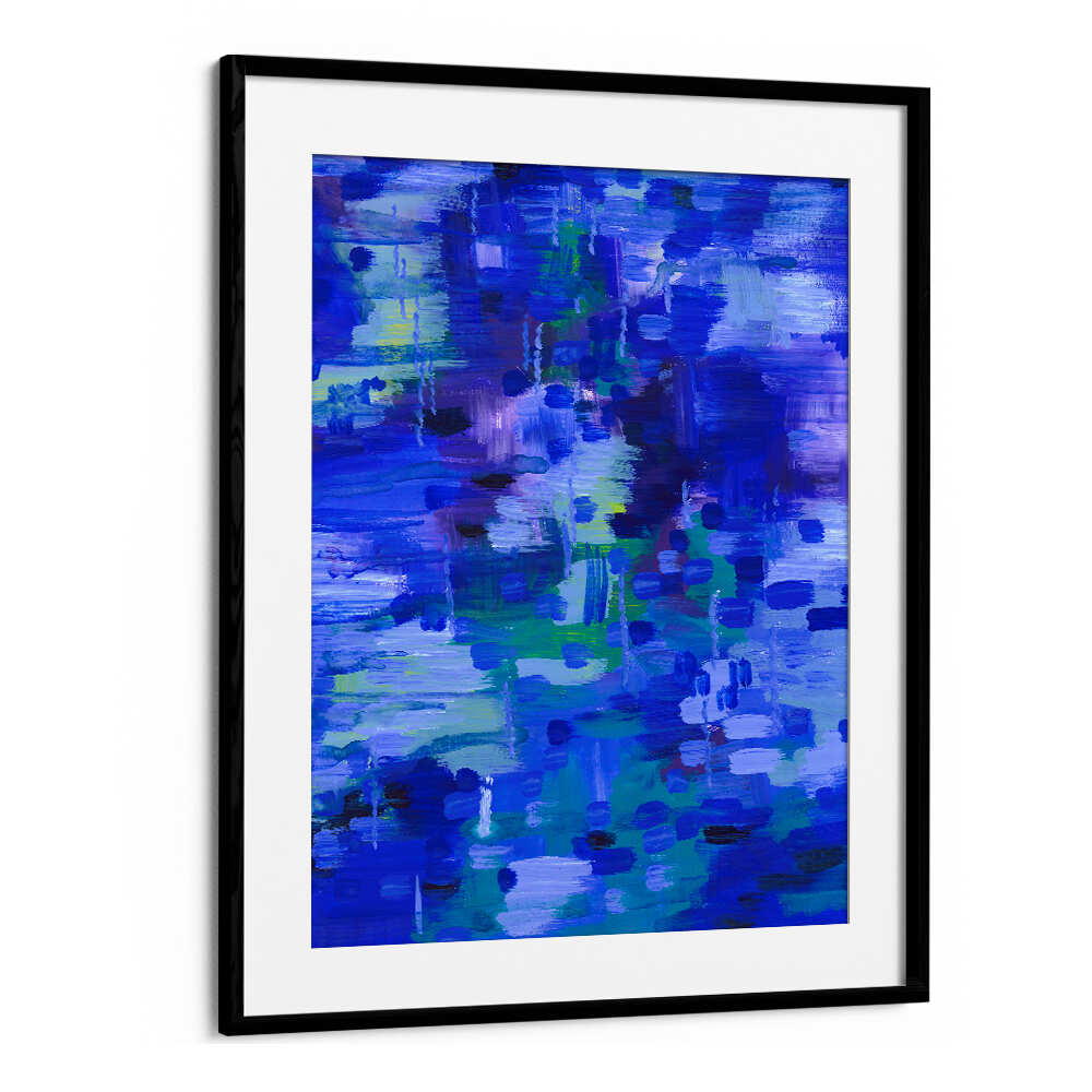 REFLECTIONS IN BLUE , ABSTRACT PAINTINGS