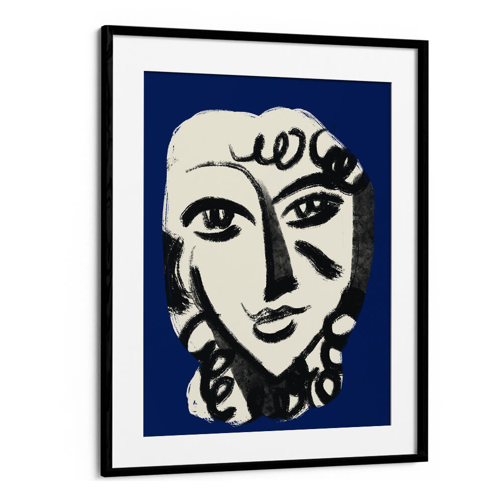 LOVELY GIRL IN BLUE , PORTRAITS & FIGURATIVE ILLUSTRATIONS