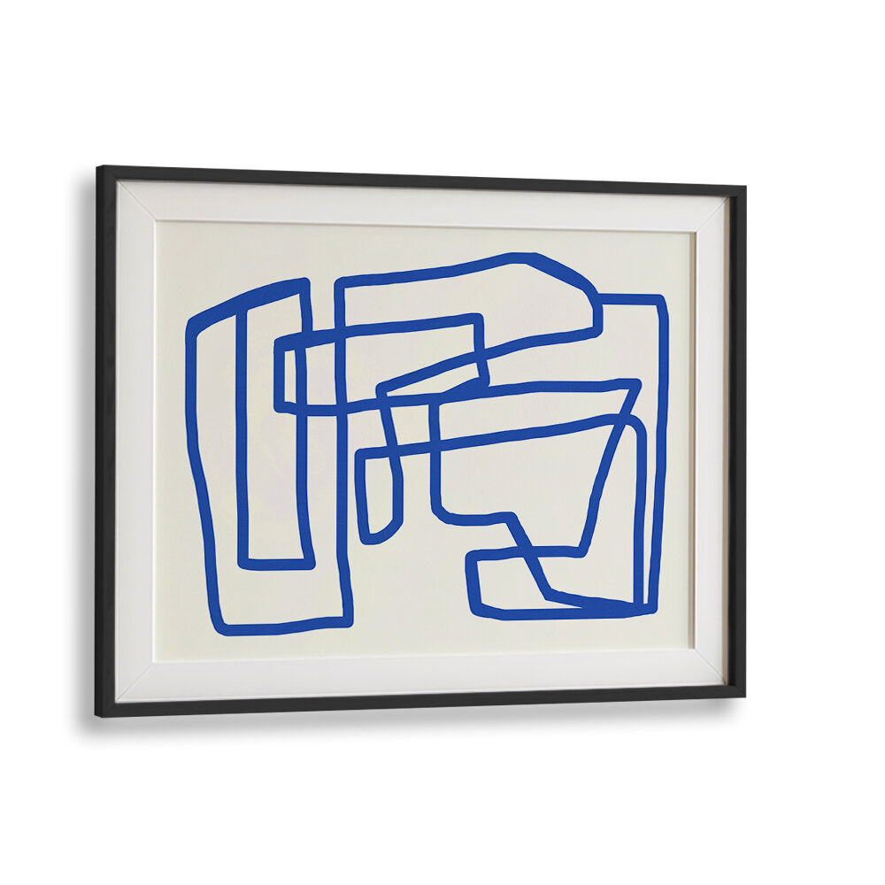 LINE ART IN COBALT BLUE