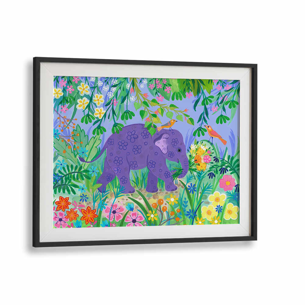 BLUE ELELPHANT , ANIMAL PAINTINGS