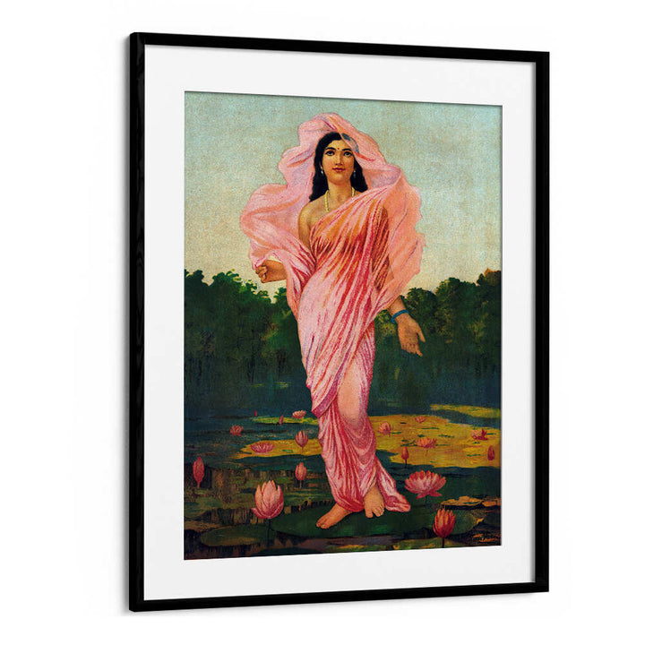 PADMINI THE LOTUS LADY , INDIAN ART PAINTINGS