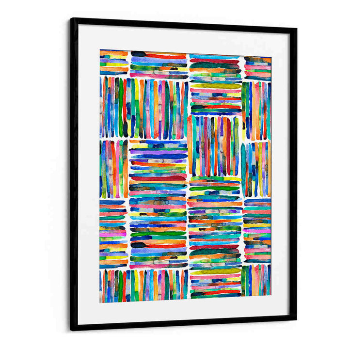 WATERCOLOR COLORFUL HANDPAINTED STRIPES , ABSTRACT PAINTINGS