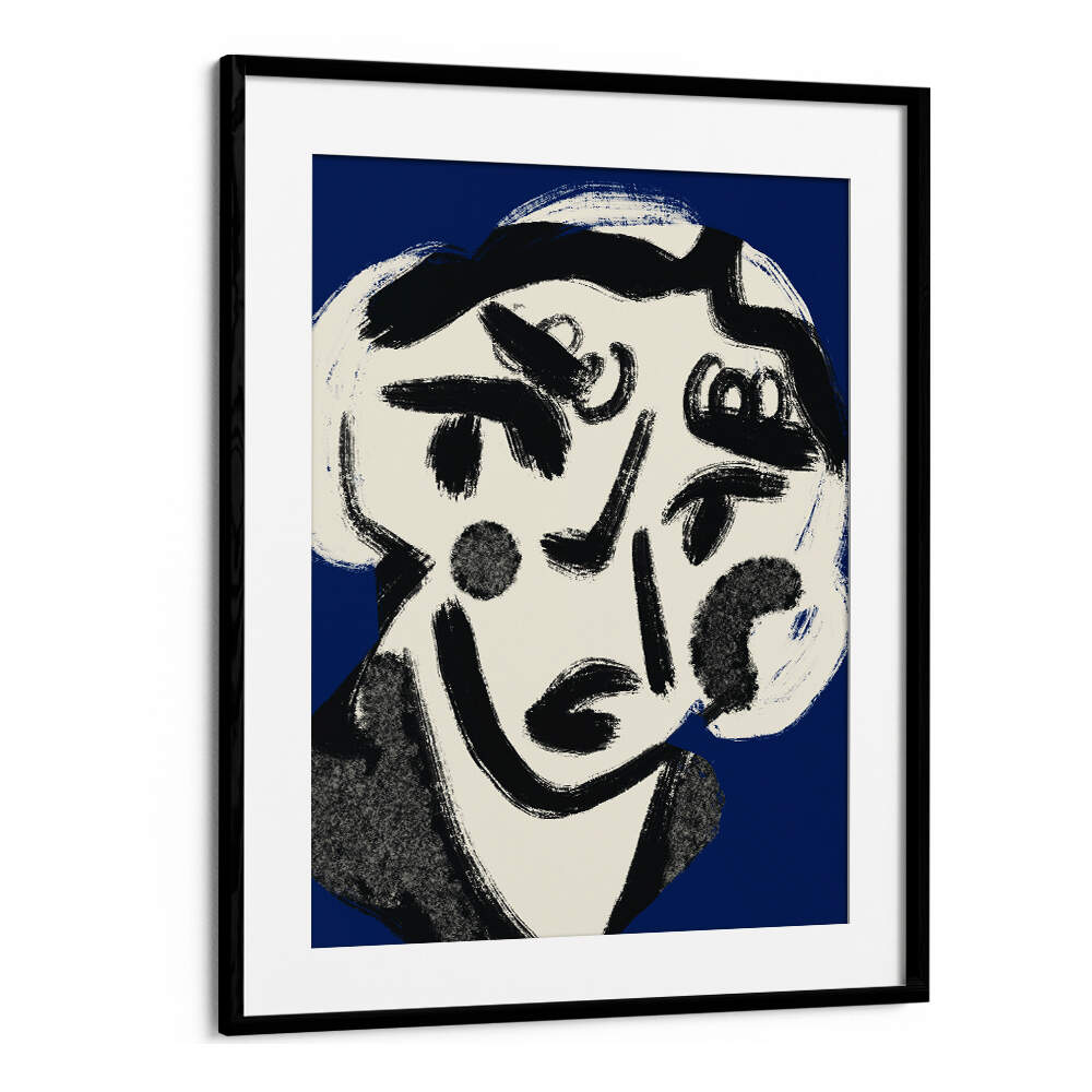 MADAME IN BLUE , PORTRAITS & FIGURATIVE ILLUSTRATIONS