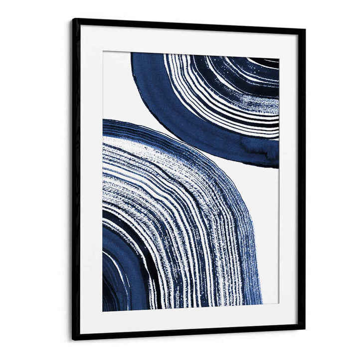 Captivating BLUE CONCENTRIC WAVES, ABSTRACT PAINTINGS with mesmerizing blue layers, perfect for elevating your space.