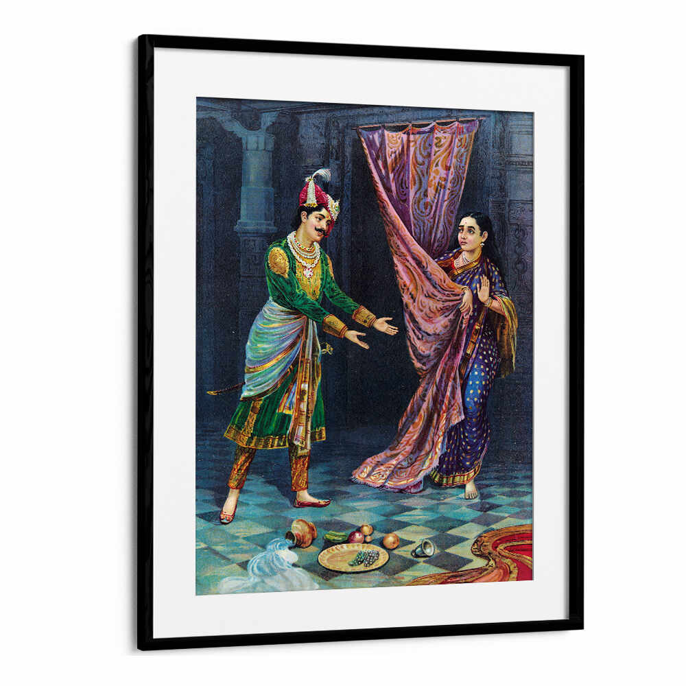 KEECHAKA AND SAIRANDHRI , INDIAN ART PAINTINGS