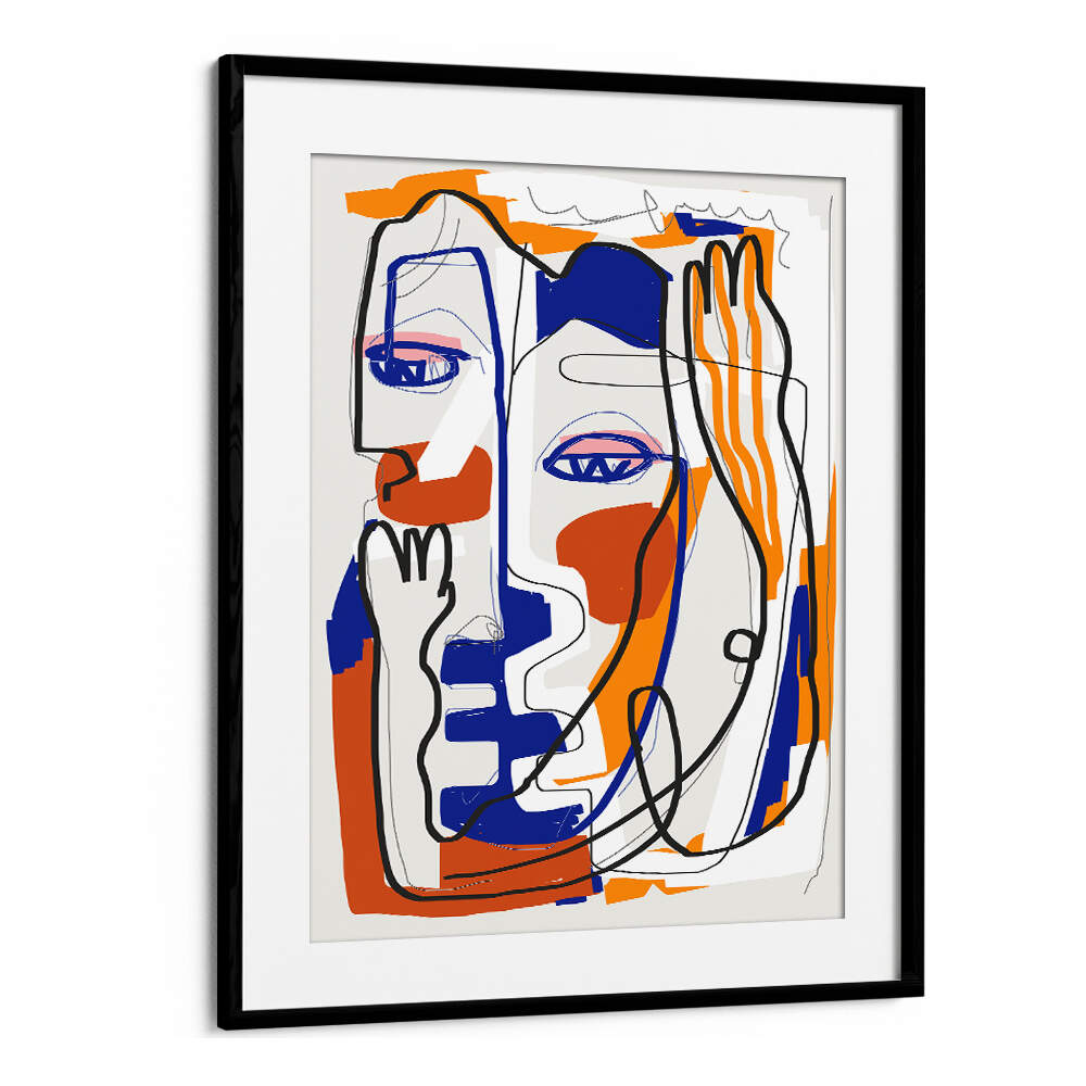 ABSTRACT LINE ART ROMANCE , POP ART PAINTINGS