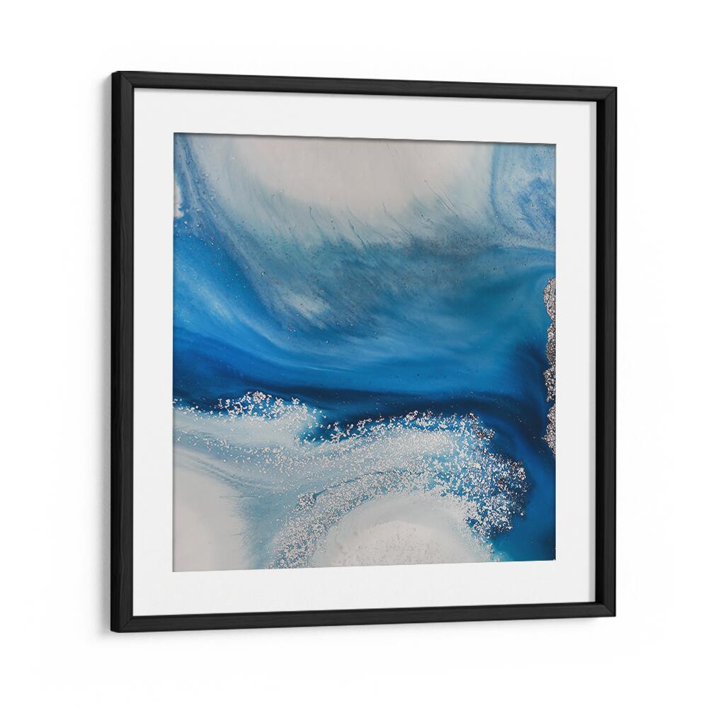 Elegant SHALLOW SEAS, ABSTRACT PAINTINGS in vibrant blues, perfect for adding creativity to any space.