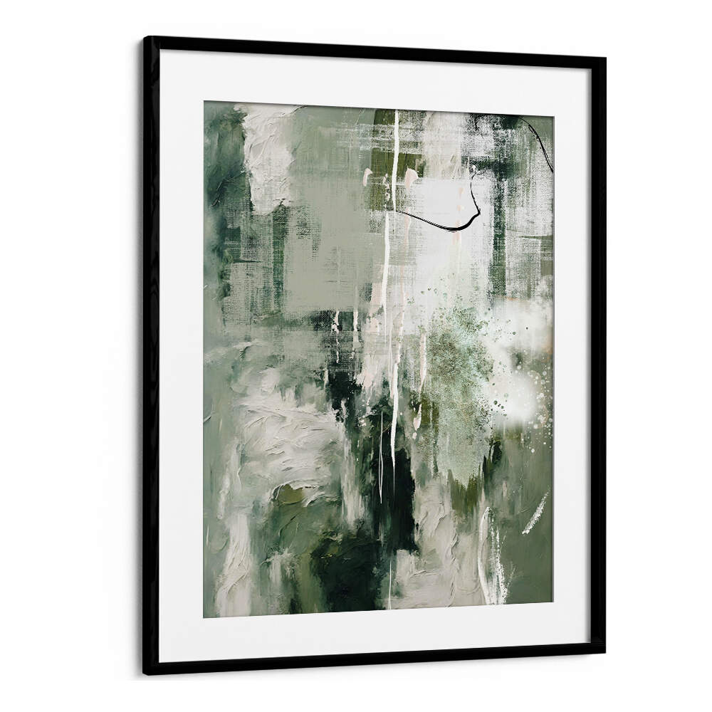 CANVAS GREENS III , ABSTRACT PAINTINGS