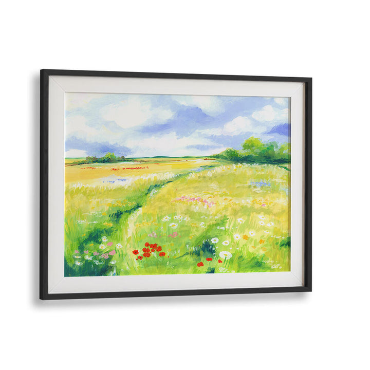 WILDFLOWER MEADOW , LANDSCAPE PAINTINGS