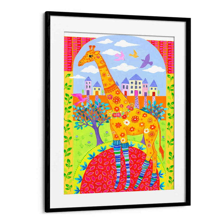 GIRAFFE IN LEG WARMERS , KIDS ROOM PAINTINGS