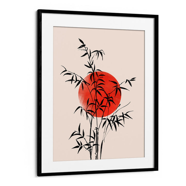BAMBOO WITH RED SUN