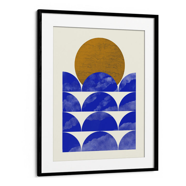 GEOMETRICAL SUNSET COMPOSITION , GEOMETRIC ART PRINTS