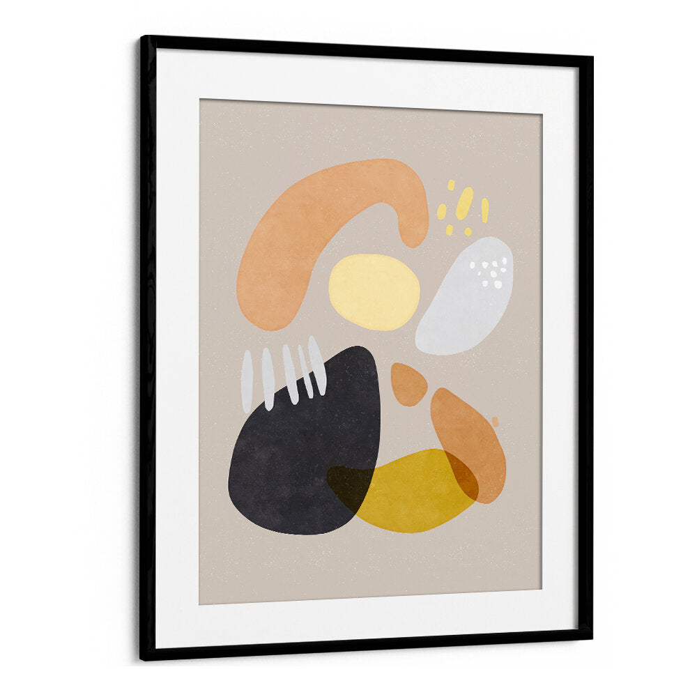 ORGANIC BOLD SHAPES BROWN ORANGE , ORGANIC FORMS